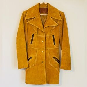 Vintage 70’s “The Tannery” by Montgomery Ward Tan Leather Women's Western Jacket